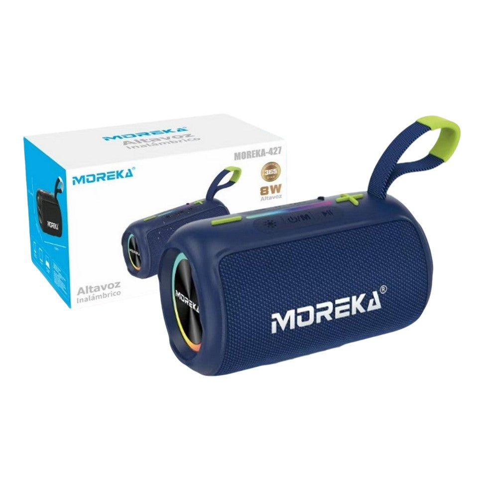 Bocina Bluetooth Moreka 427 8W 1200mAh TF Card Radio FM Resistente al agua IPX6 - Imagen 1