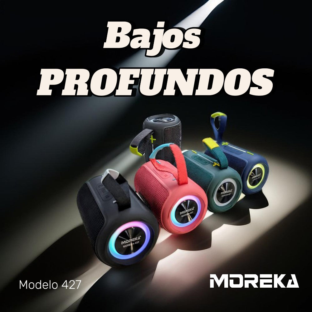 Bocina Bluetooth Moreka 427 8W 1200mAh TF Card Radio FM Resistente al agua IPX6 - Imagen 8