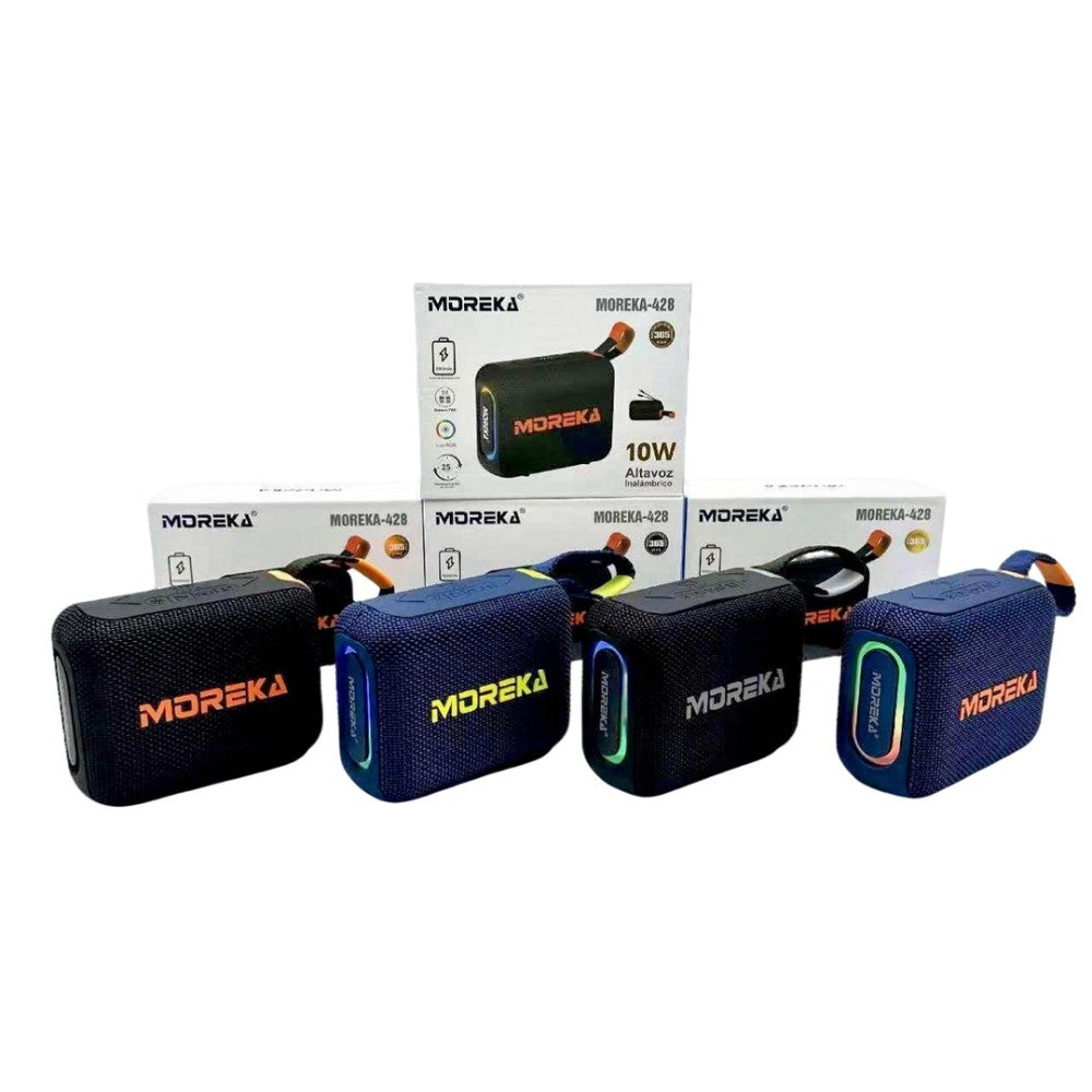 Bocina Power Bank Moreka 428 10W 5000mAh cables tipo IP y C hasta 25 Horas - Imagen 17