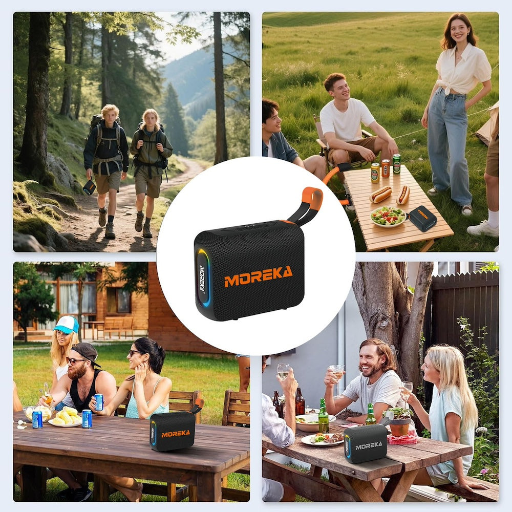 Bocina Power Bank Moreka 428 10W 5000mAh cables tipo IP y C hasta 25 Horas - Imagen 7