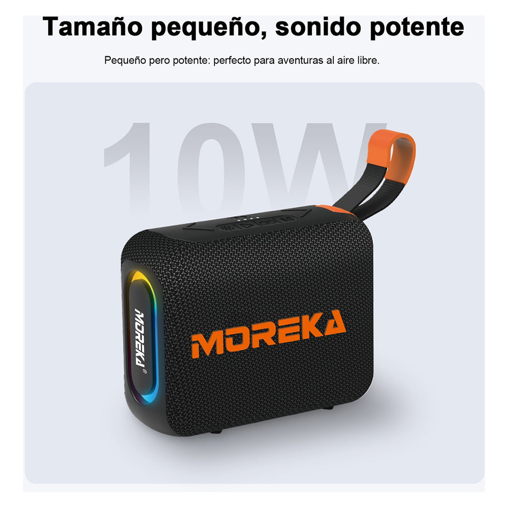 Bocina Power Bank Moreka 428 10W 5000mAh cables tipo IP y C hasta 25 Horas - Imagen 8