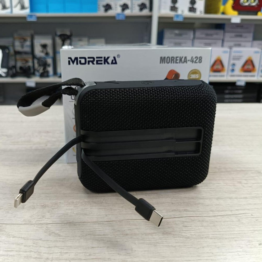 Bocina Power Bank Moreka 428 10W 5000mAh cables tipo IP y C hasta 25 Horas - Imagen 10