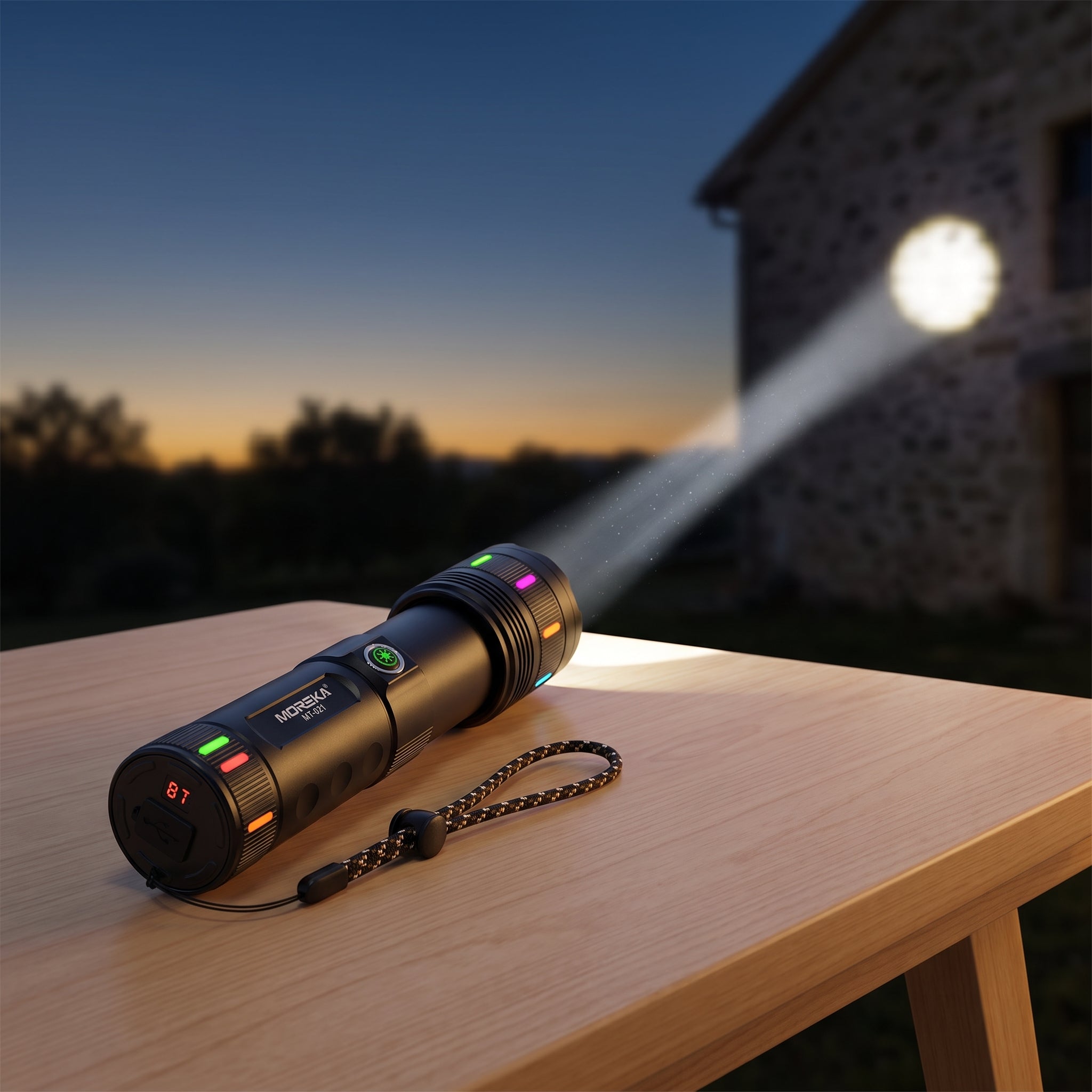 Linterna LED Moreka MT-021 30W Batería 4500mAh Alcance 3000 Metros - Imagen 9