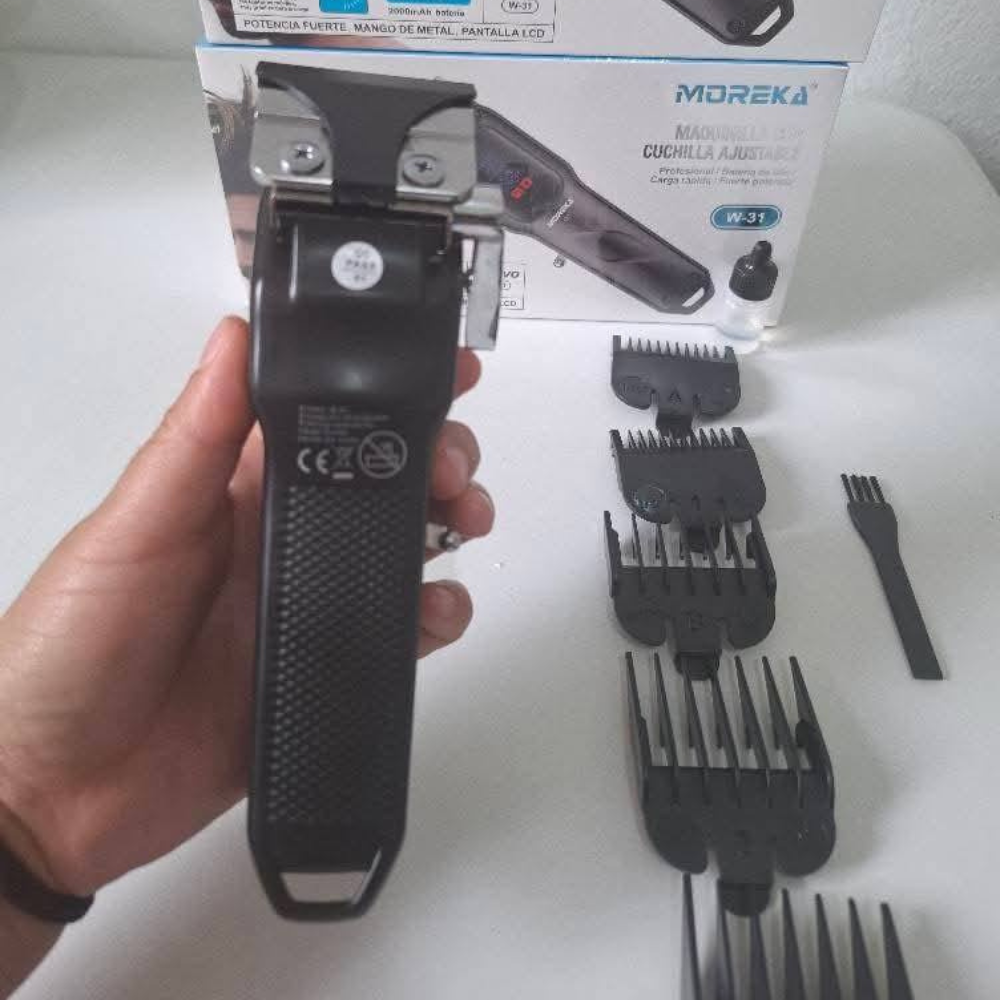 MAQUINILLA CON CUCHILLA AJUSTABLE Profesional B Carga - Moreka Modelo W-31 - Imagen 7