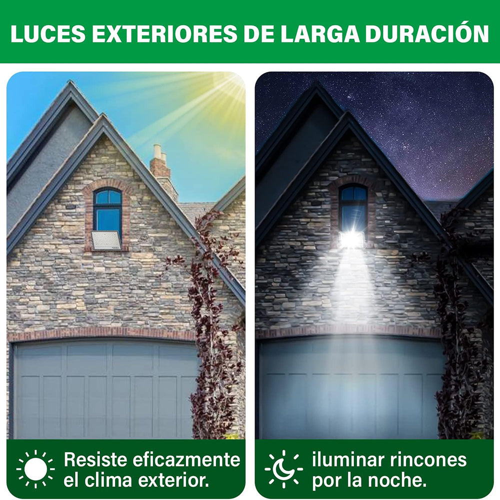 Reflector Solar 100W 6500mAh con Panel solares para intemperie IP67 MOR-100G - Imagen 5