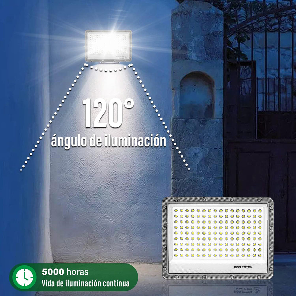Reflector Solar 100W 6500mAh con Panel solares para intemperie IP67 MOR-100G - Imagen 7
