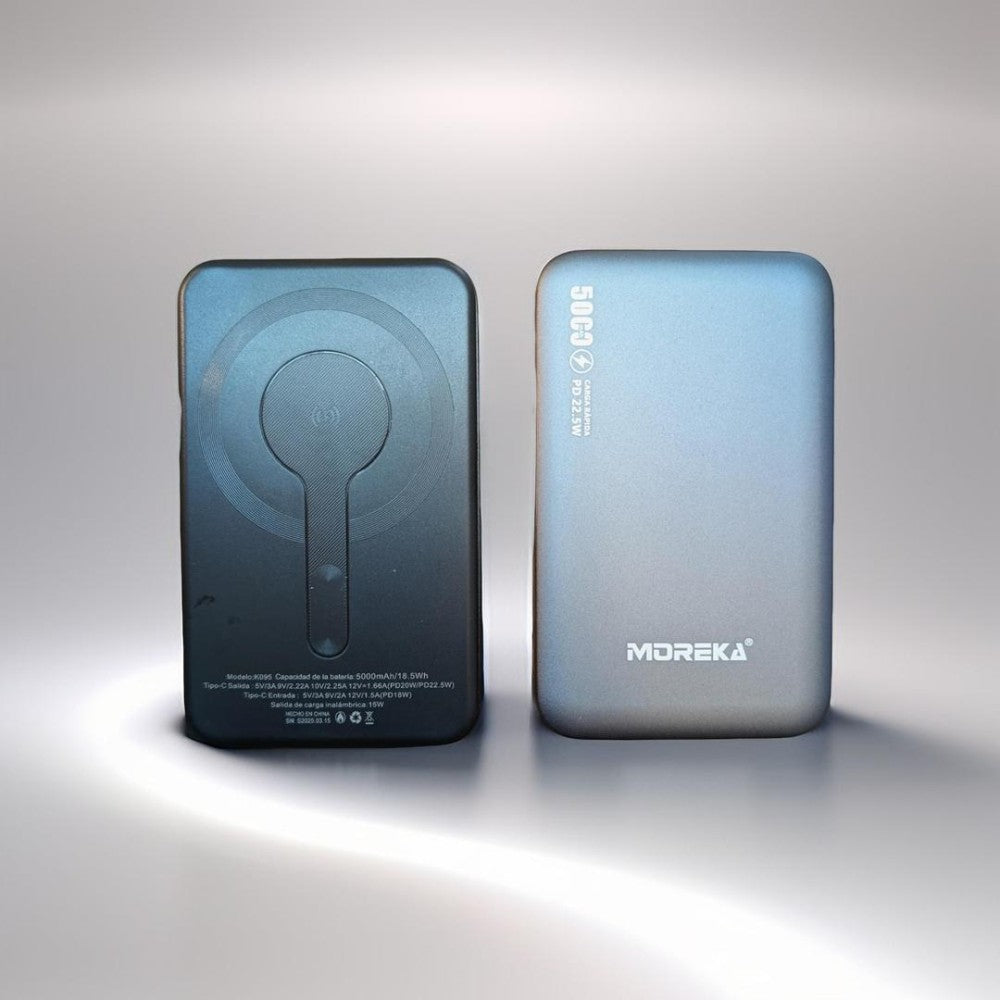 Power Bank Moreka K095 10000mAh 22.5W cables C USB Lightning y Micro USB - Imagen 11