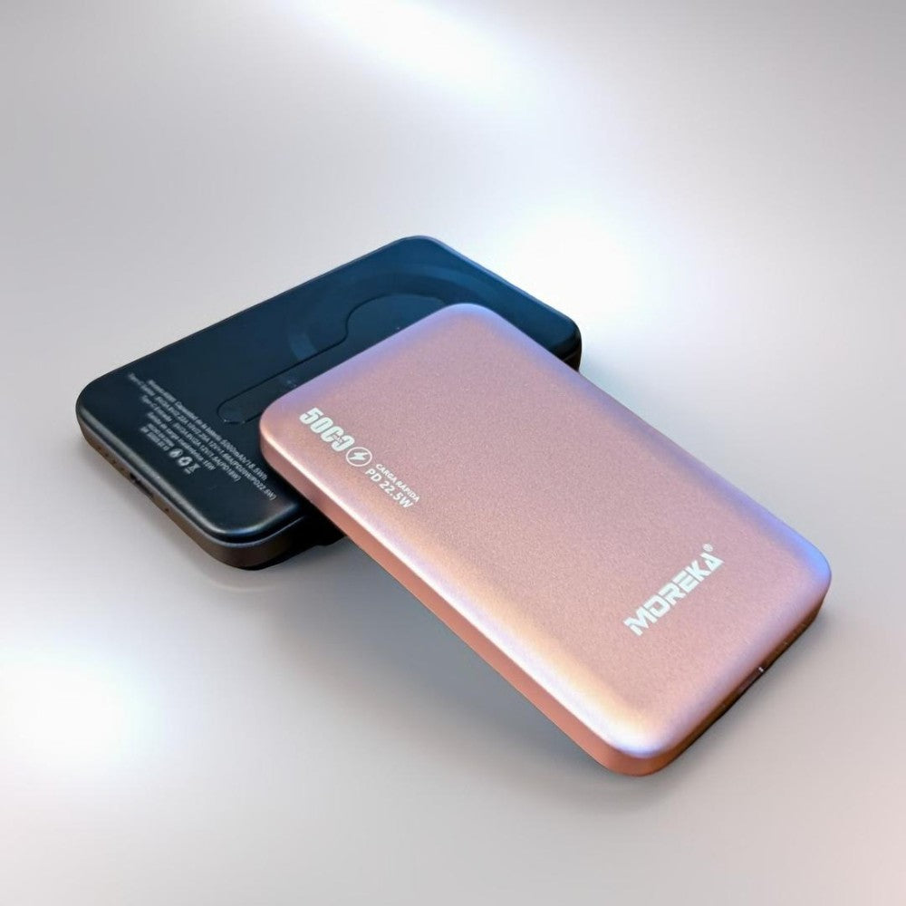 Power Bank Moreka K095 10000mAh 22.5W cables C USB Lightning y Micro USB - Imagen 8