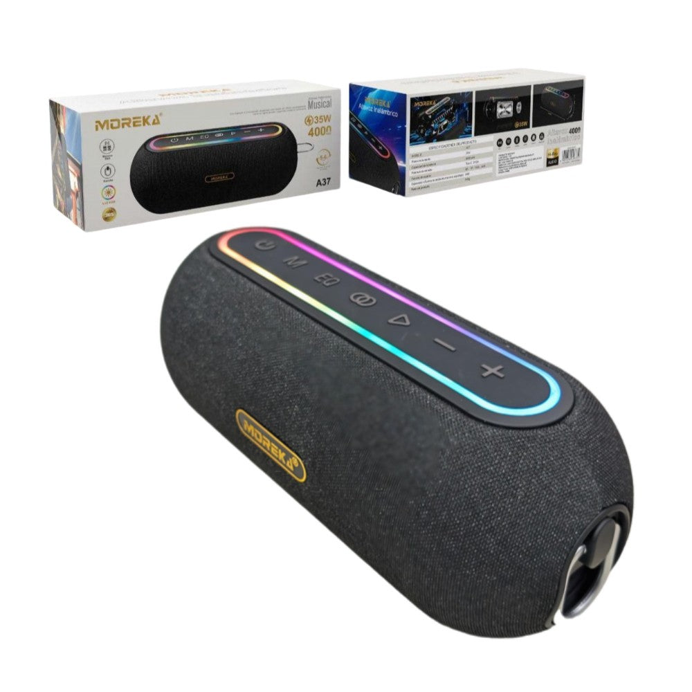 Bocina Moreka A37 35W 4000mAh 5-6 hrs de bateria Bluetooth - Imagen 1