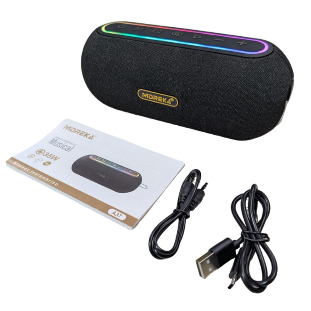 Bocina Moreka A37 35W 4000mAh 5-6 hrs de bateria Bluetooth - Imagen 9