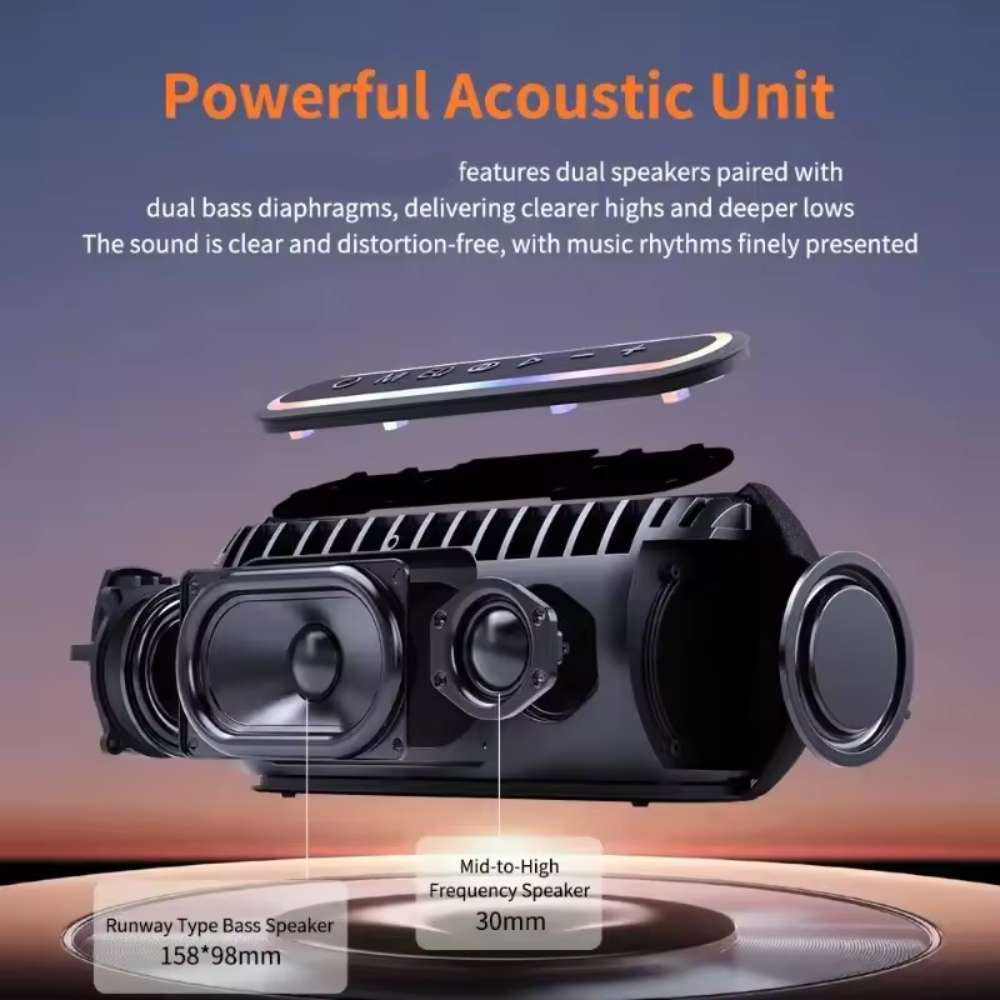 Bocina Moreka A38 60W 6000mAh 5-6 hrs de bateria Bluetooth - Imagen 4