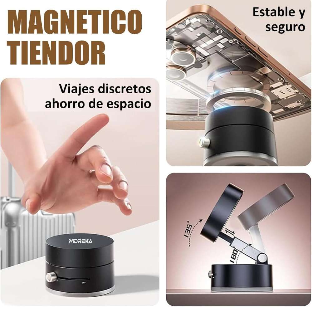 Soporte para Celular succión al vacío Magnético Moreka ZJ-008 - Imagen 6