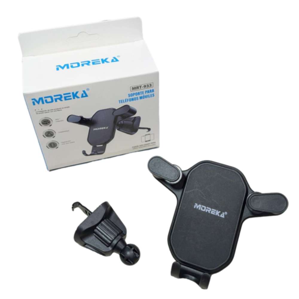 Soporte Automóvil Rendija Ventilación Rotación 360° Moreka Modelo MRT-933 - Imagen 3