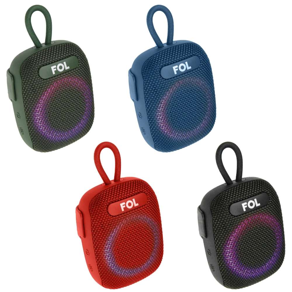 Bocina Moto Bluetooth FOL FS-S195 TF Card Radio FM 1800mAh 8W Resistente al agua IPX6 - Imagen 2
