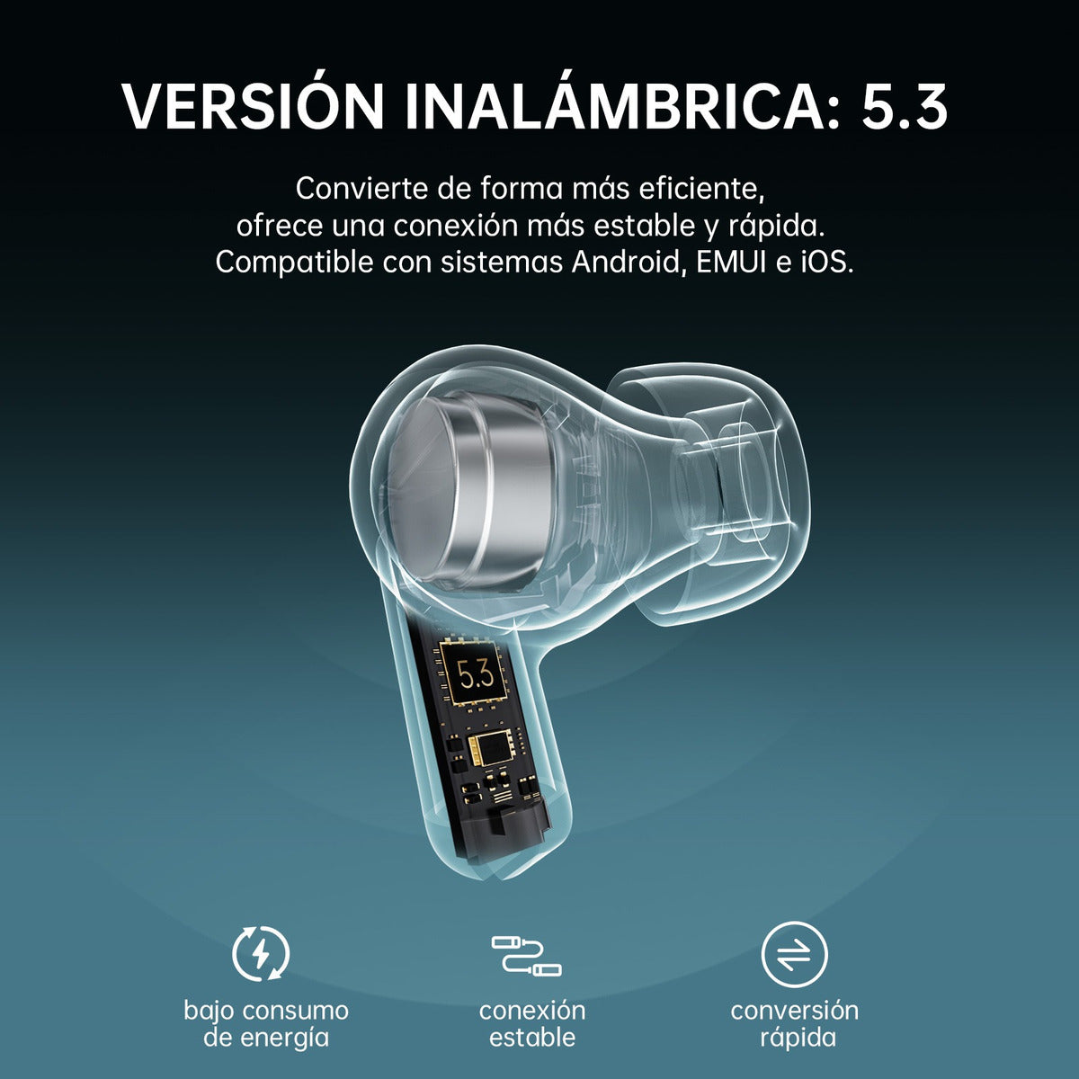 Audífonos L42 Cancelación Ruido Audífonos 30mAh / Estuche 300mAh IPX4 G-TIDE — Bluetooth 5.3 TWS - Imagen 4