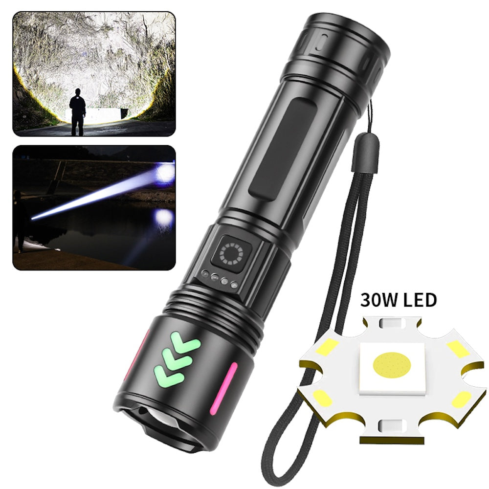 Lampara Táctica Recargable Usb Laser 20W 8800mAh / 4.2V Moreka MT-032 - Imagen 5