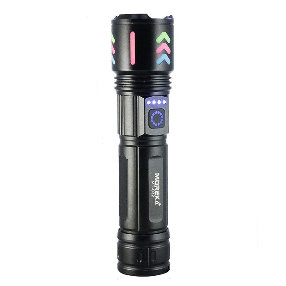 Lampara Táctica Recargable Usb Laser 20W 8800mAh / 4.2V  Moreka MT-032 - Imagen 9