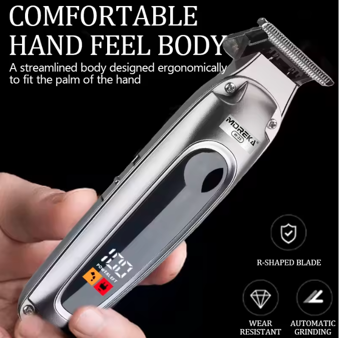 Rasuradora Eléctrica Moreka W-33 Cortadora De Cabello Velocidad 6000 rpm/min 1200mAh - Imagen 5