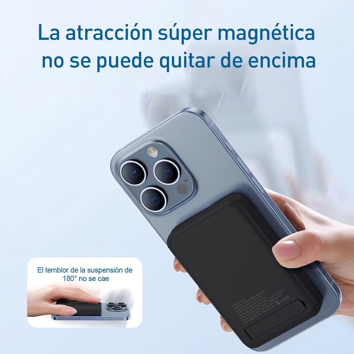 Power Bank Magsafe Nebro WB-072 10000mAh 22.5W, Magsafe 15w - Imagen 2