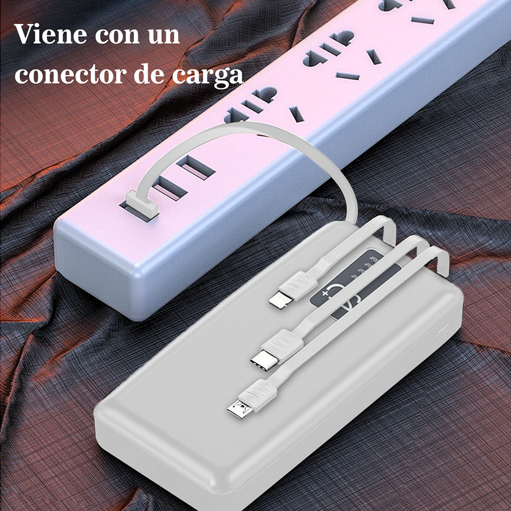 Power Bank Nebro WB-214 20000mAh 2.1A 5V incluye cables IP C V8 - Imagen 3
