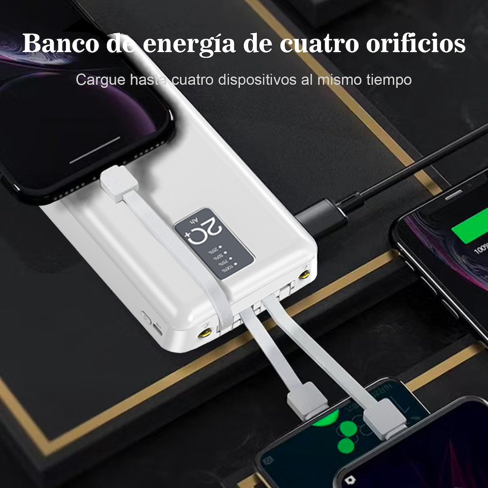 Power Bank Nebro WB-214 20000mAh 2.1A 5V incluye cables IP C V8 - Imagen 4