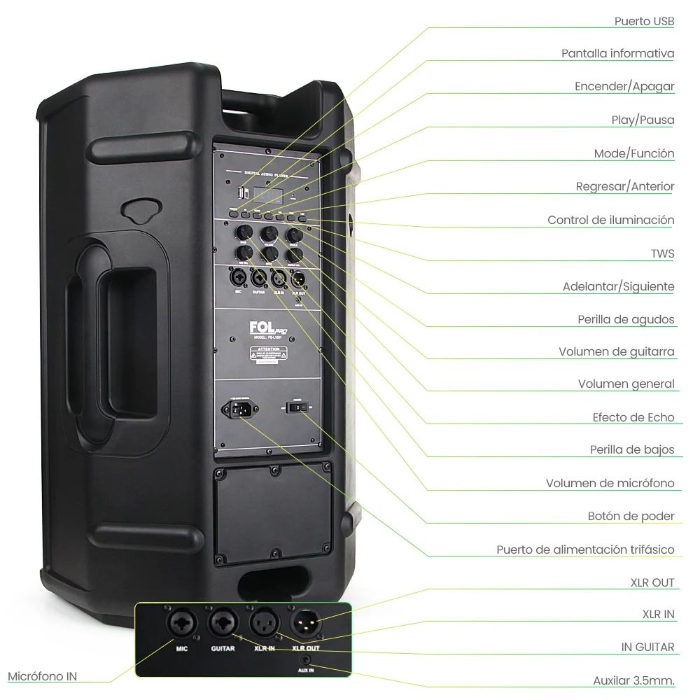 Bafle subwoofer 15