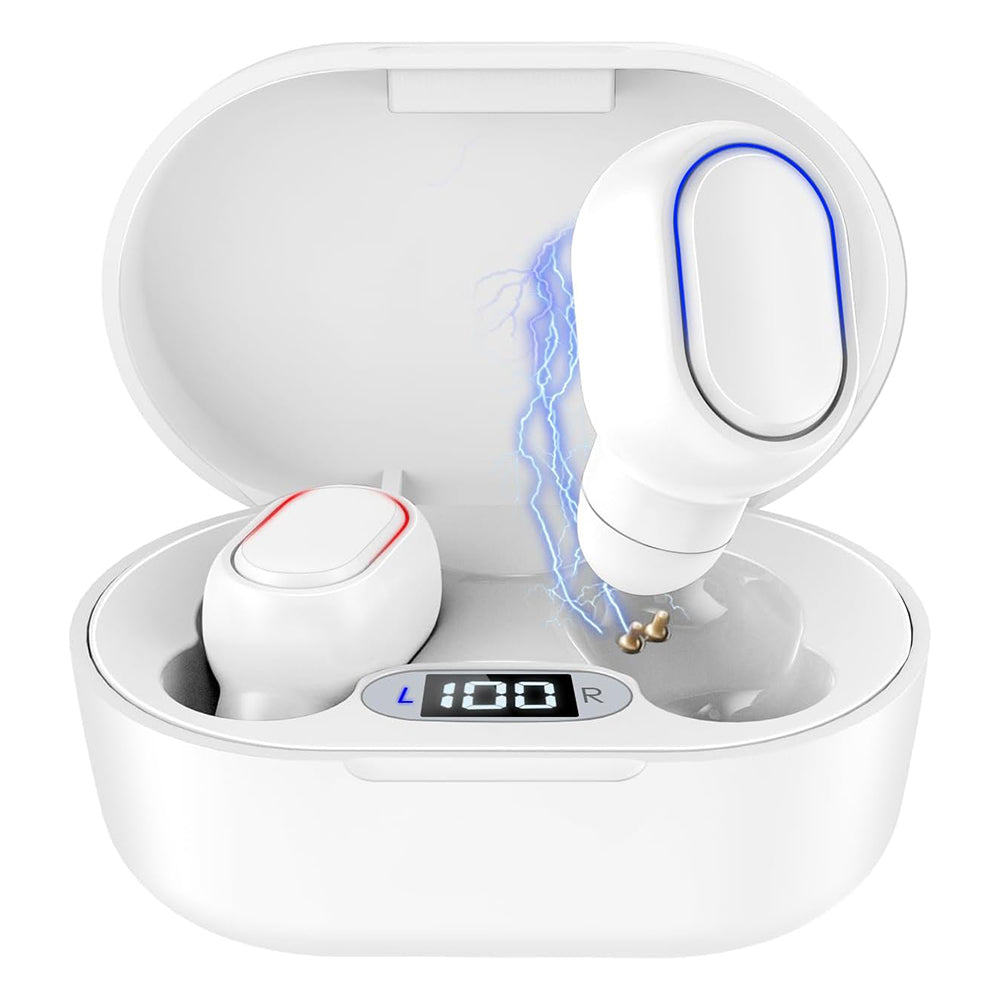 Audífonos Bluetooth 40mAh / Estuche 300mAh 25h con estuche Moreka E601 - Imagen 2