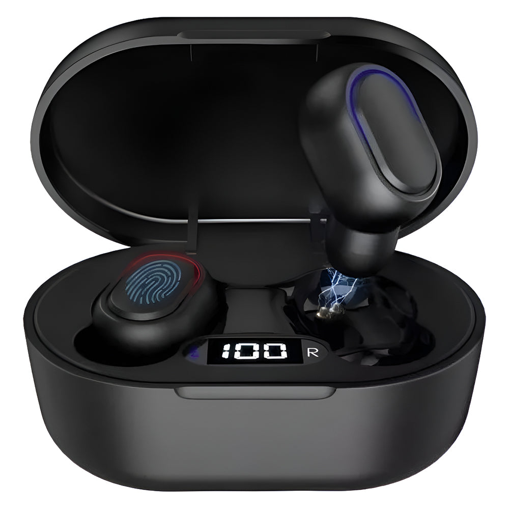 Audífonos Bluetooth 40mAh / Estuche 300mAh 25h con estuche Moreka E601 - Imagen 10