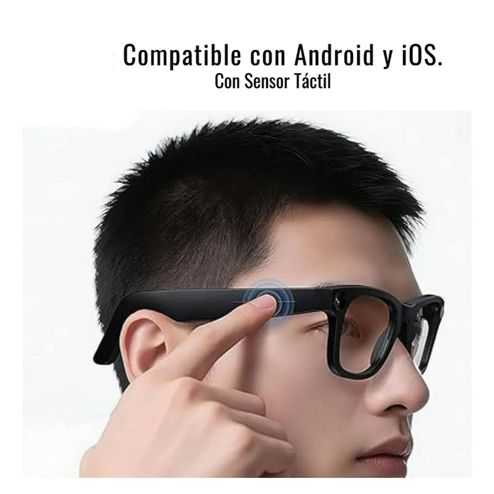 Lentes Inteligentes G-TIDE BV01 Bluetooth 90mAh Protección UV400 control táctil - Imagen 4