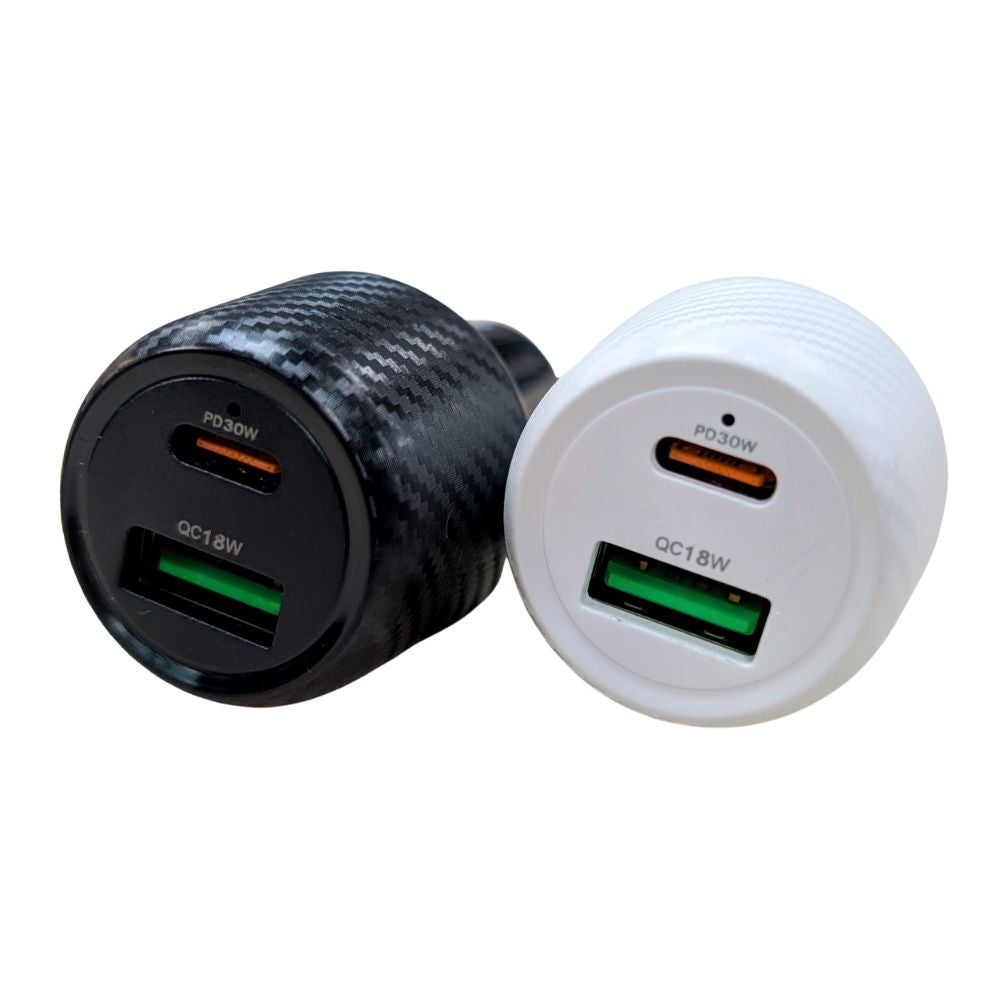 Turbo Cargador De Carro 48W PD30W QC18W Moreka CP0012 Plug In puertos USB y C - Imagen 4