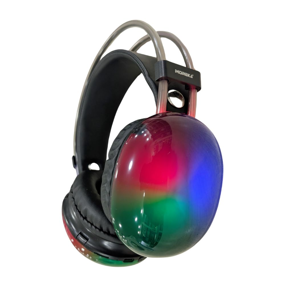 Audífonos Bluetooth 5.3 Moreka BL029 16 horas de musica iluminación RGB - Imagen 9