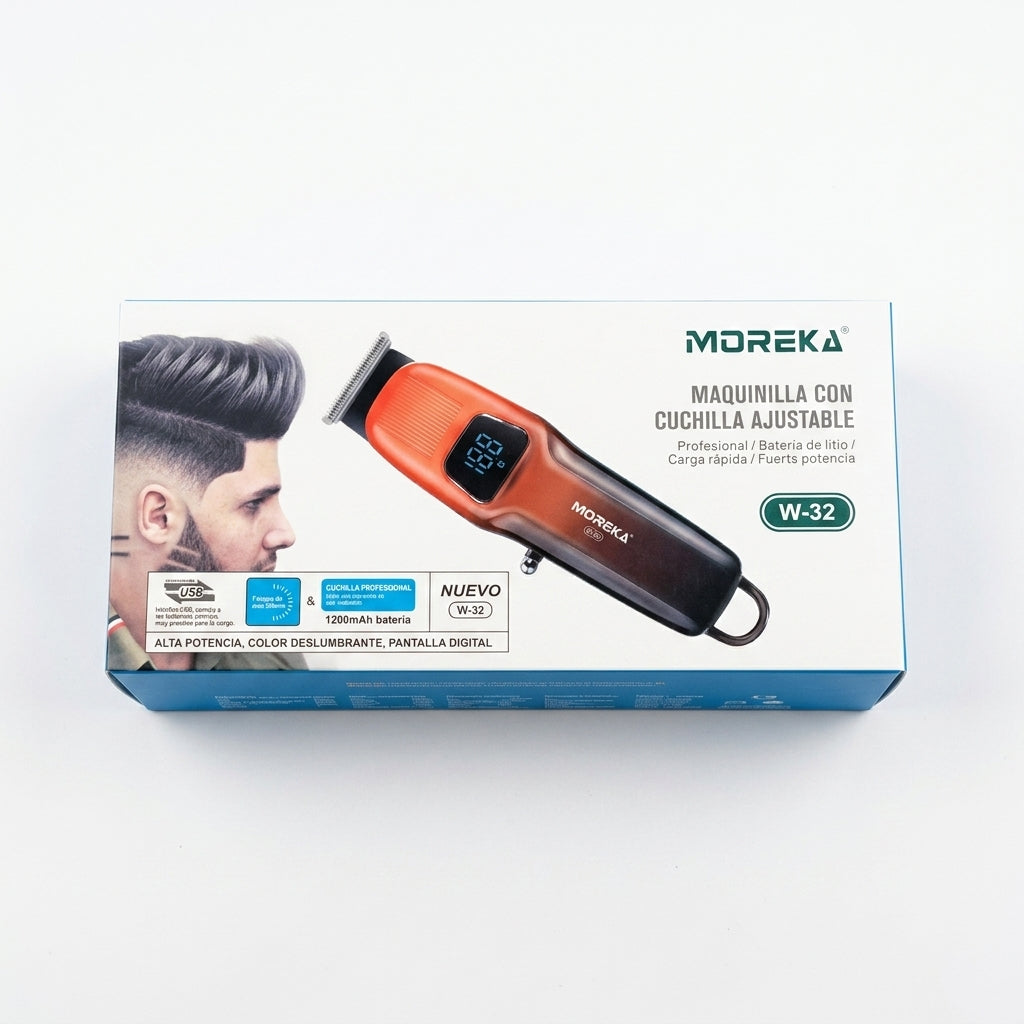 Cortadora Recargable para Cortar el Pelo Moreka W-32 - Imagen 3