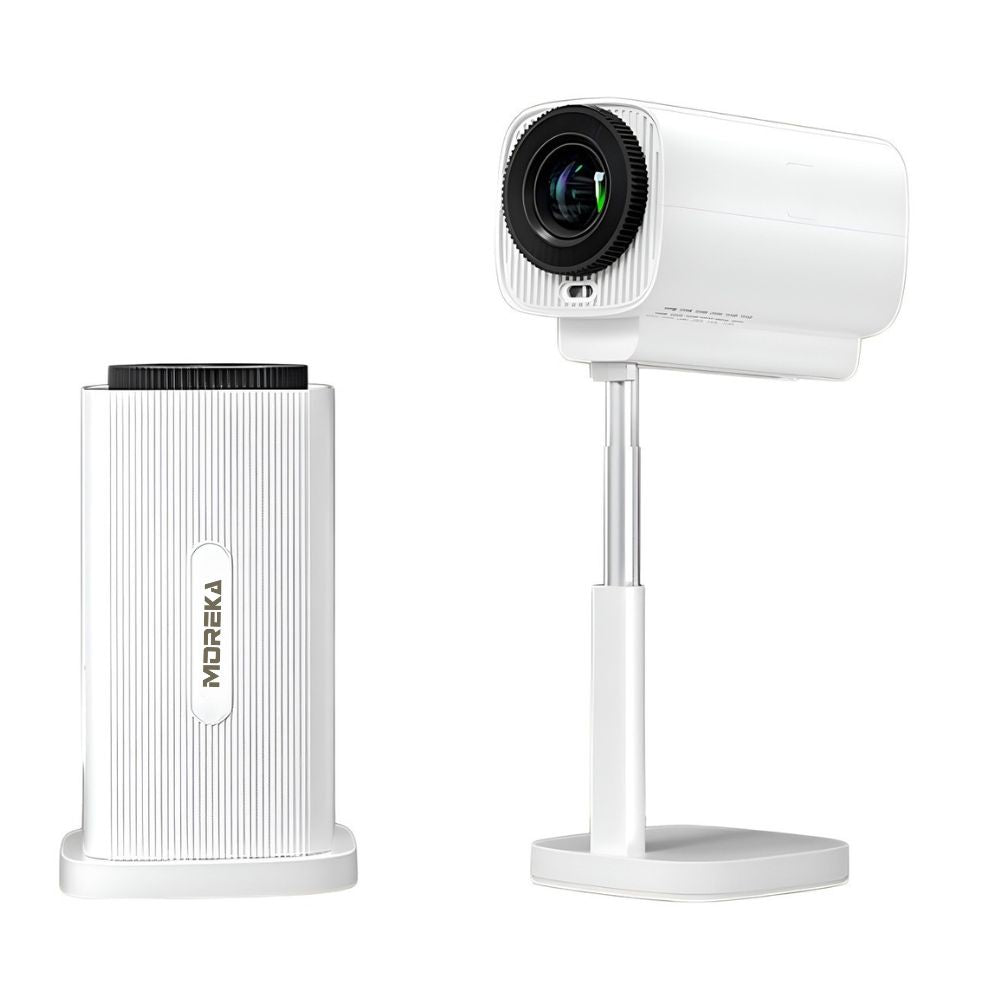 Proyector Inteligente Portátil Moreka MOP-05 FULL 4K HDR Android 11 5G Wifi con bluetooth con altura Ajustable - Imagen 1