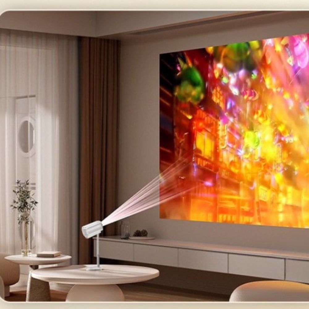 Proyector Inteligente Portátil Moreka MOP-05 FULL 4K HDR Android 11 5G Wifi con bluetooth con altura Ajustable - Imagen 9