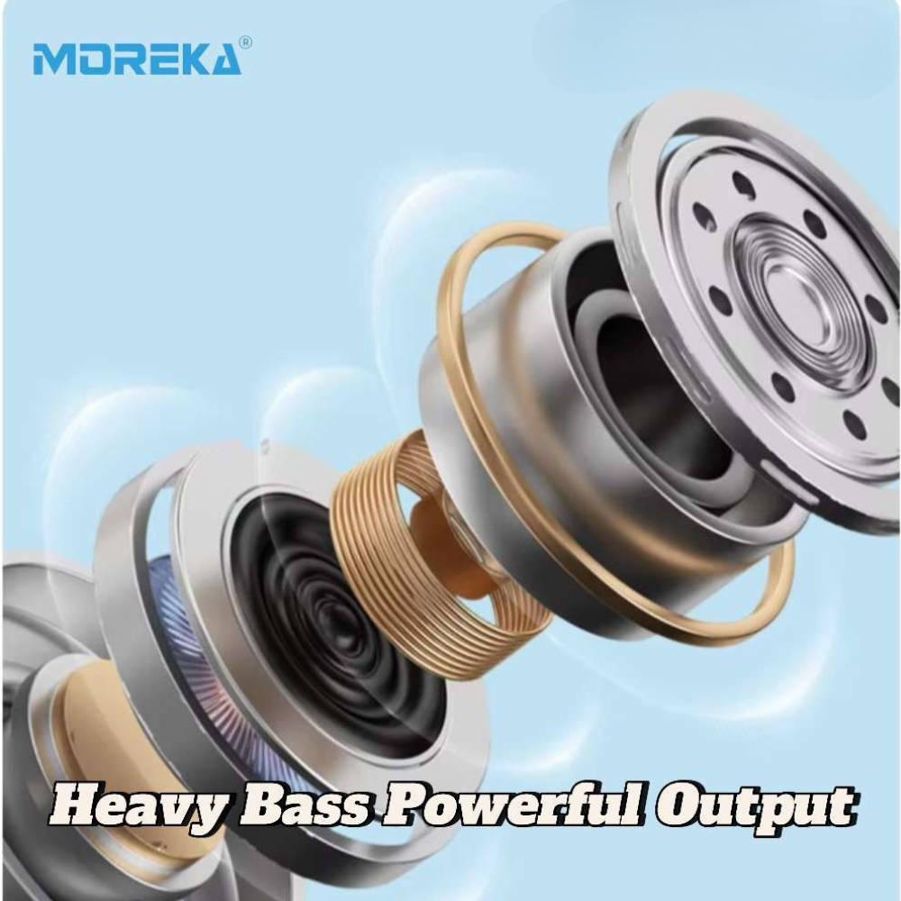 Audífonos Bluetooth V5.4 Moreka BL026 200mAh - Imagen 6