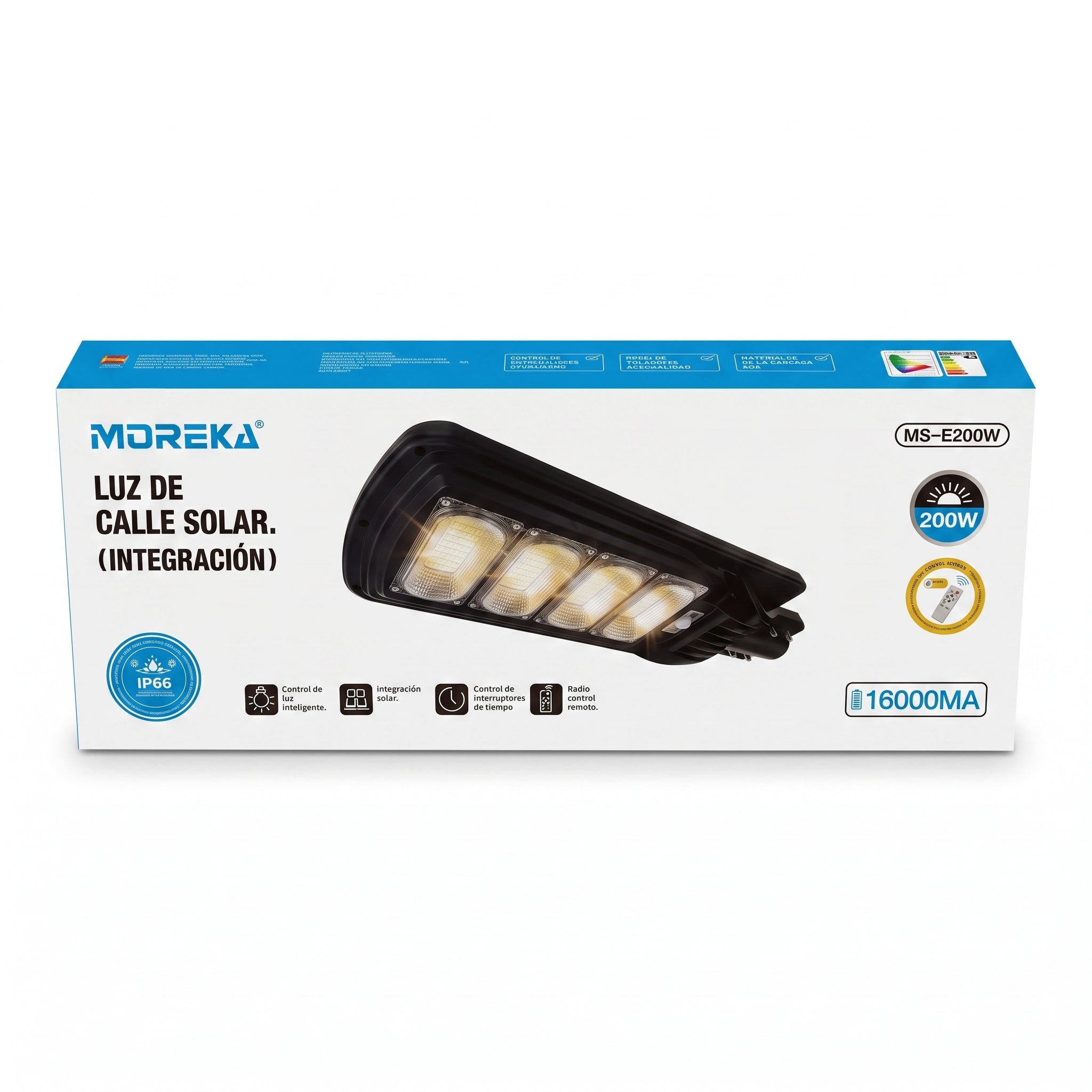 Luminaria Suburbana Alumbrado Solar Moreka MS-E200W - Imagen 8
