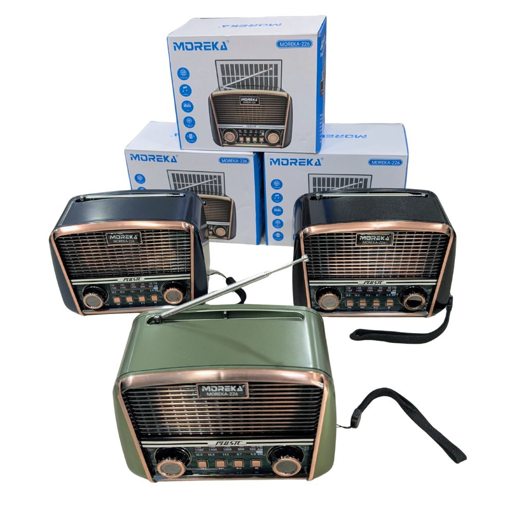 Radio AM/FM/SW Solar Bluetooth, TF Card, Radio FM, USB Moreka 226 - Imagen 6