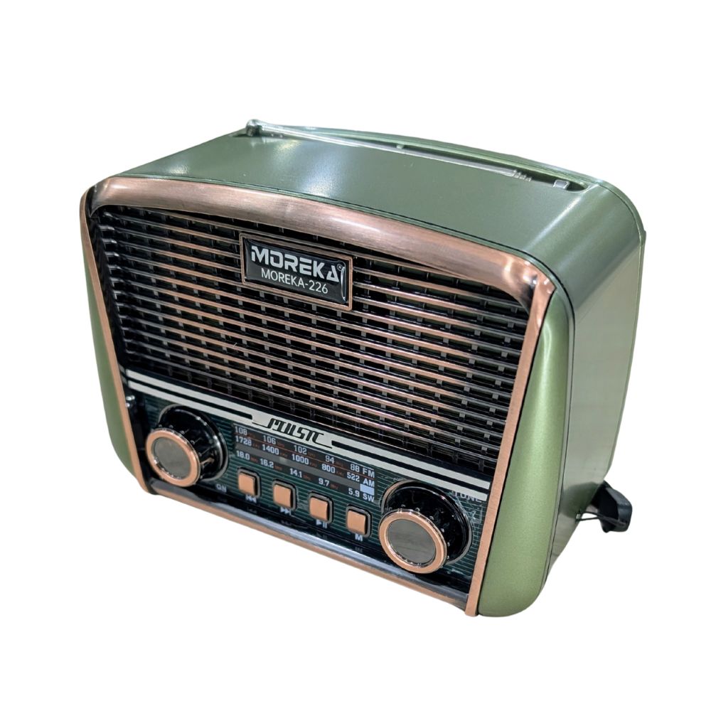 Radio AM/FM/SW Solar Bluetooth, TF Card, Radio FM, USB  Moreka 226 - Imagen 10