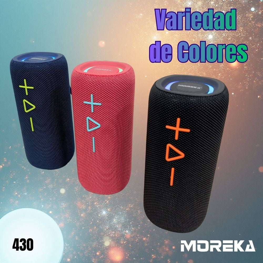 Bocina Moreka 430 20W 2400mAh 4-5 hrs de bateria Bluetooth IPX6 - Imagen 4