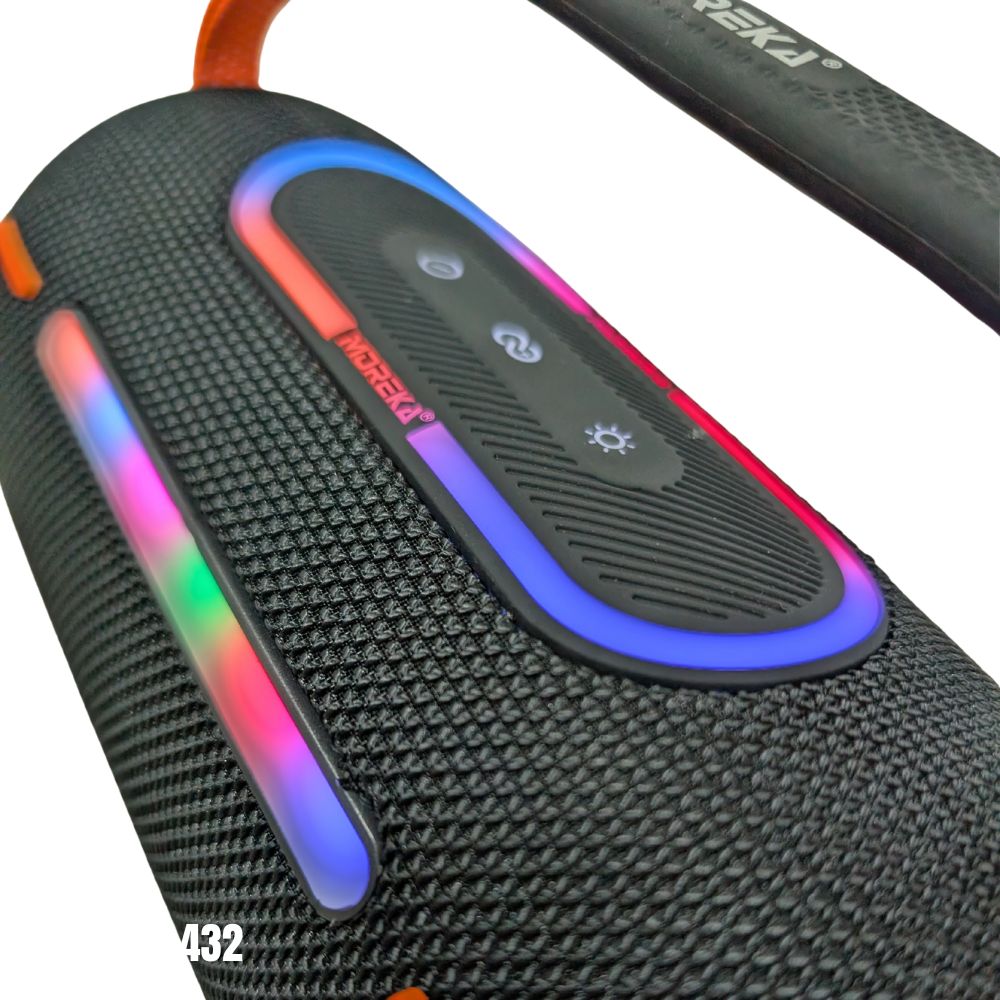 Bocina Moreka 432 25W 3600mAh 4-5 hrs de bateria Bluetooth RGB IPX6 - Imagen 3