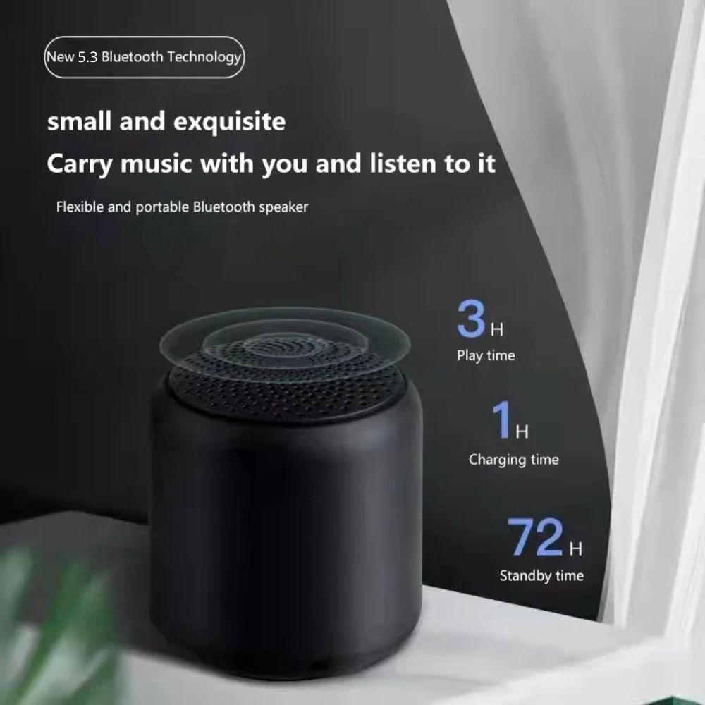 Mini Bocina Moreka 5W 500mAh Bluetooth recargable, USB TWS 435 - Imagen 3
