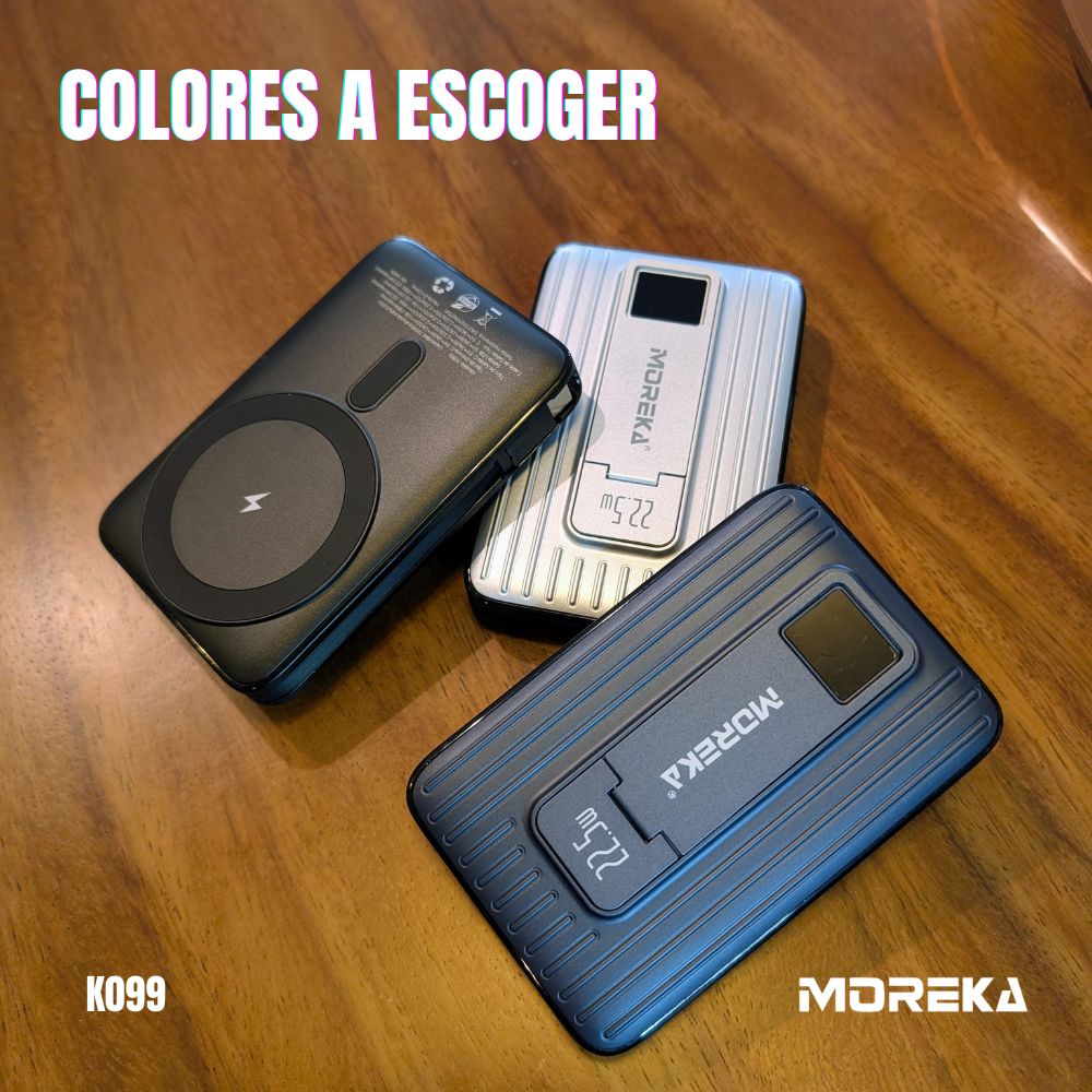 Power Bank Magsafe Moreka K099 12000mAh 22.5W, Magsafe 15w - Imagen 4