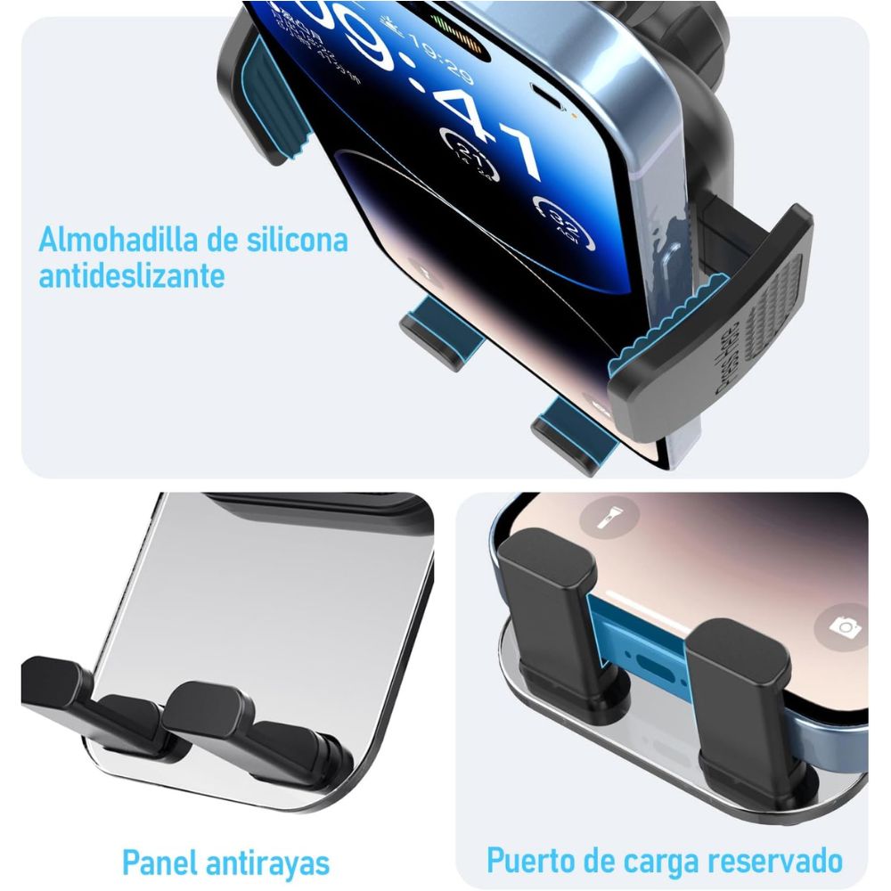 Soporte Automóvil Rendija Ventilación Rotación 360° Moreka Modelo ZJ-012 - Imagen 5