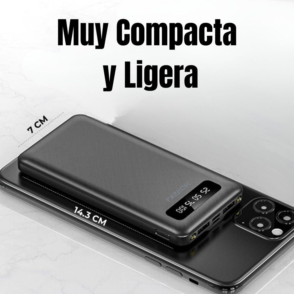 Power Bank Moreka K102 10000mAh 37Wh Linterna compacta ligera - Imagen 3