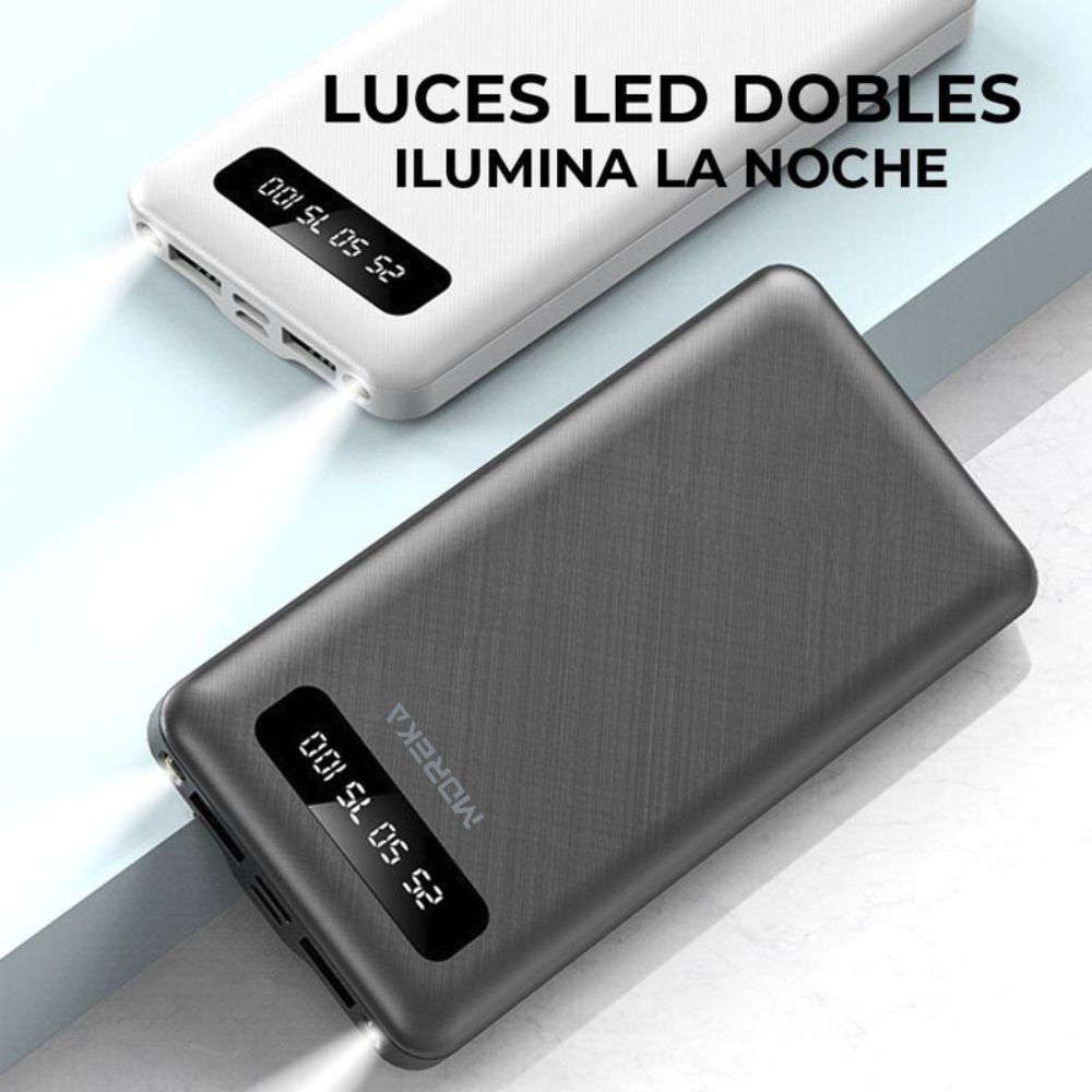 Power Bank Moreka K102 10000mAh 37Wh Linterna compacta ligera - Imagen 4