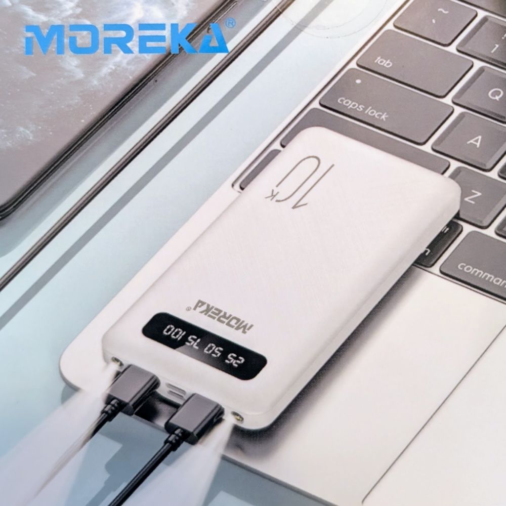 Power Bank Moreka K102 10000mAh 37Wh Linterna compacta ligera - Imagen 5