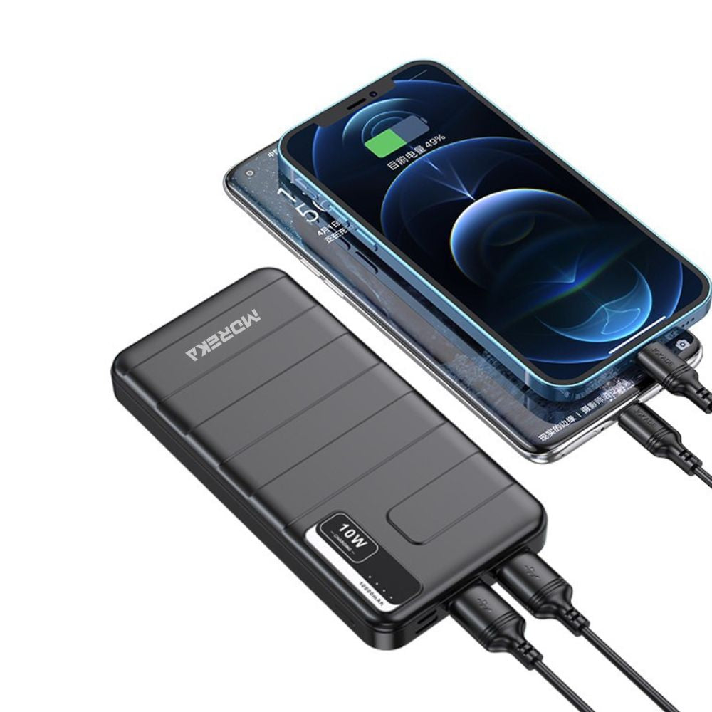 Power Bank Moreka K103 10000mAh 37Wh ligera facíl de transportar - Imagen 2