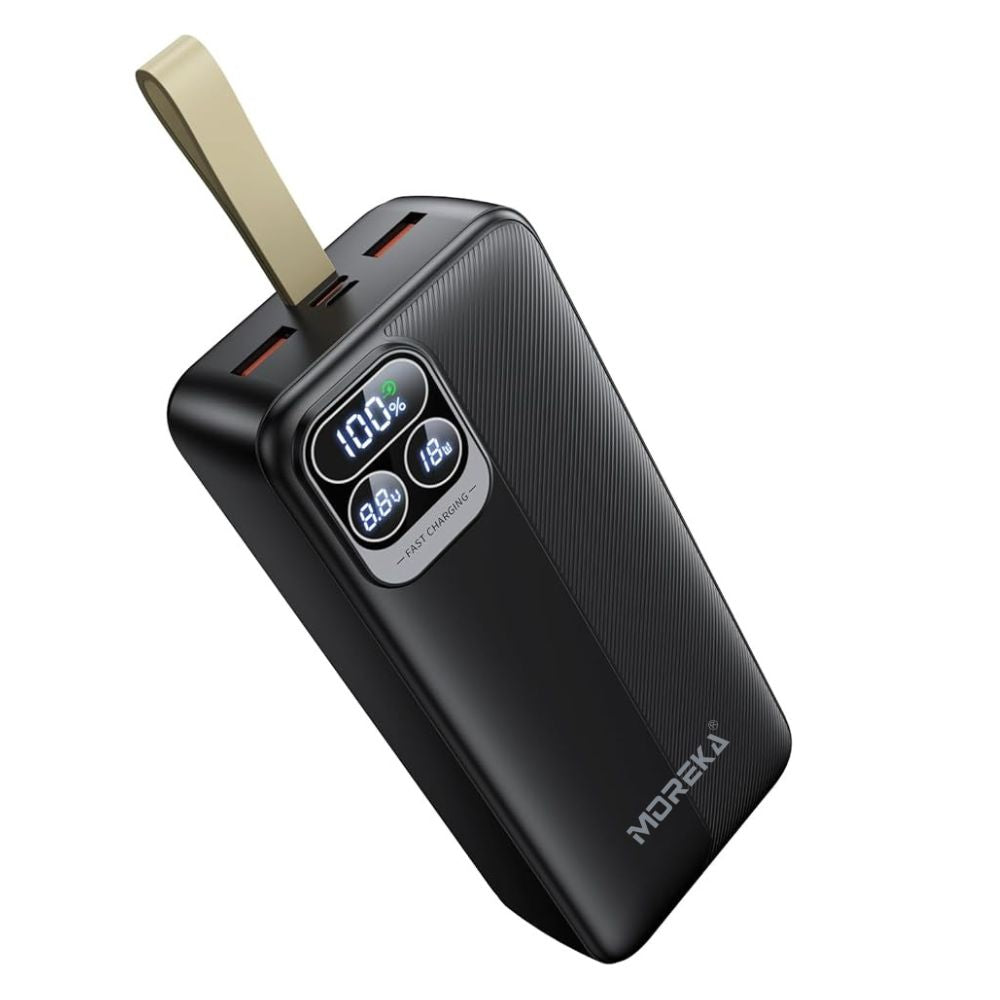 Power Bank Moreka K094 30000mAh 22.5W Cables C Lightning V8 - Imagen 1