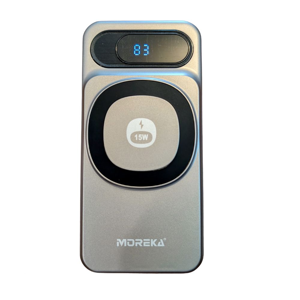 Power Bank Moreka K106 10000mAh 37Wh 15W magnética 22.5w máxima incluye cables - Imagen 7