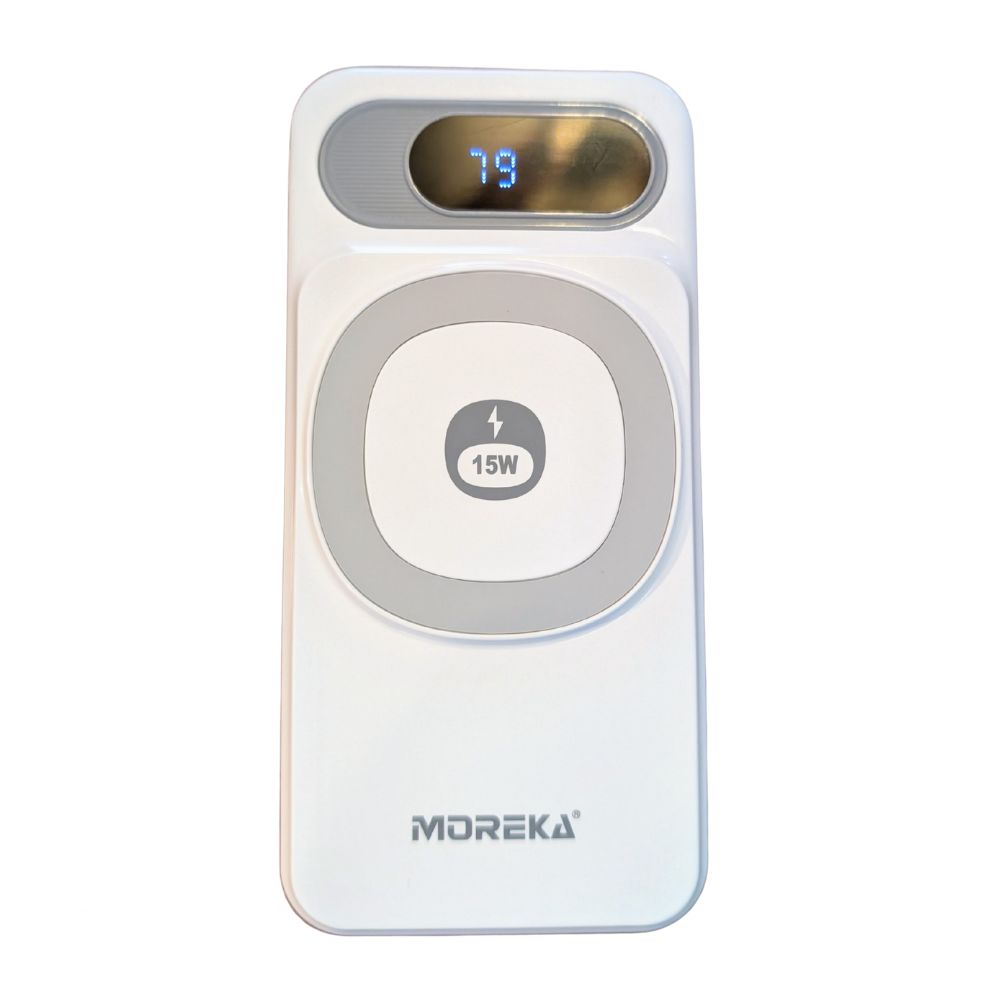 Power Bank Moreka K106 10000mAh 37Wh 15W magnética 22.5w máxima incluye cables - Imagen 8